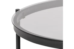 Rutkin Sofabord 79 cm Rundt med Oppbevaring Hylle