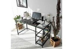 Sabani Skrivebord 130 cm med Oppbevaring 2 Hyller