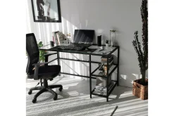 Sabani Skrivebord 130 cm med Oppbevaring 2 Hyller