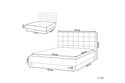 Sandrick Kontinentalseng med Oppbevaring 140x200
