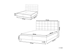 Sandrick Kontinentalseng med Oppbevaring 160x200