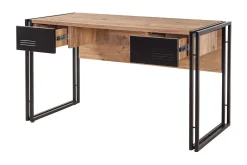 Sapphira Skrivebord 139 cm med Oppbevaring 2 Skuffer