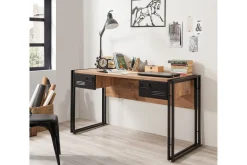 Sapphira Skrivebord 139 cm med Oppbevaring 2 Skuffer