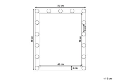 Saven Speil LED 50x60 cm