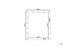 Saven Speil LED 50x60 cm