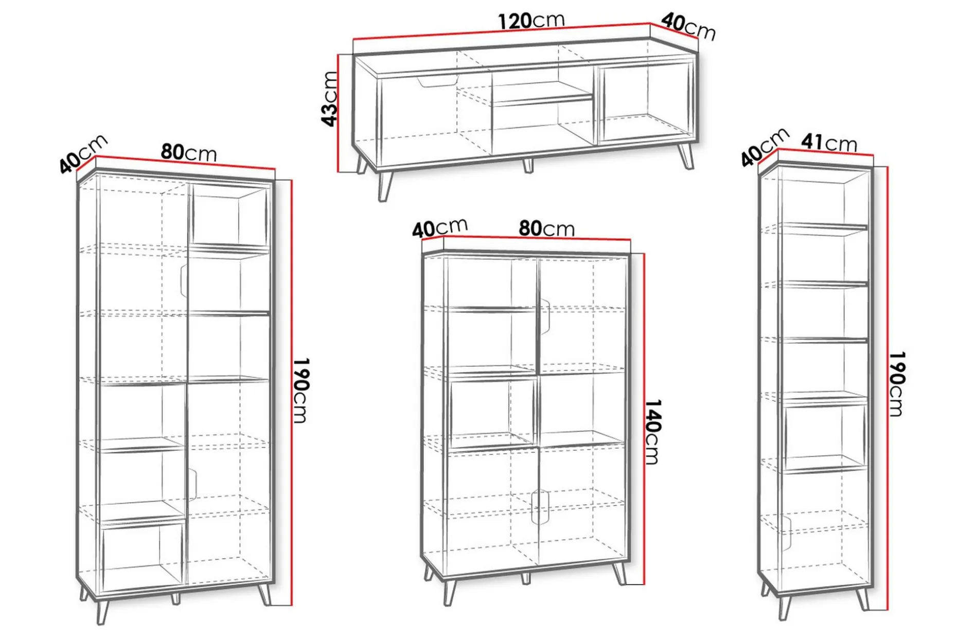 Sayuki Tv-Møbelsett 120 cm