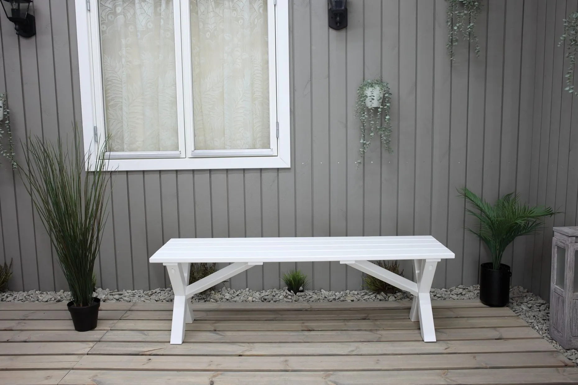 Scottsdale Sittebenk 140 cm Hvit