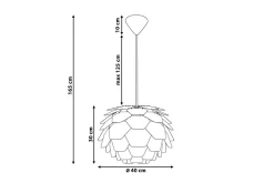 Segre Taklampe 40 cm