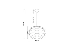 Segre Taklampe 60 cm