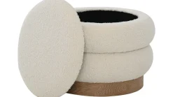 Selvaro puff med oppbevaring 50 cm rund