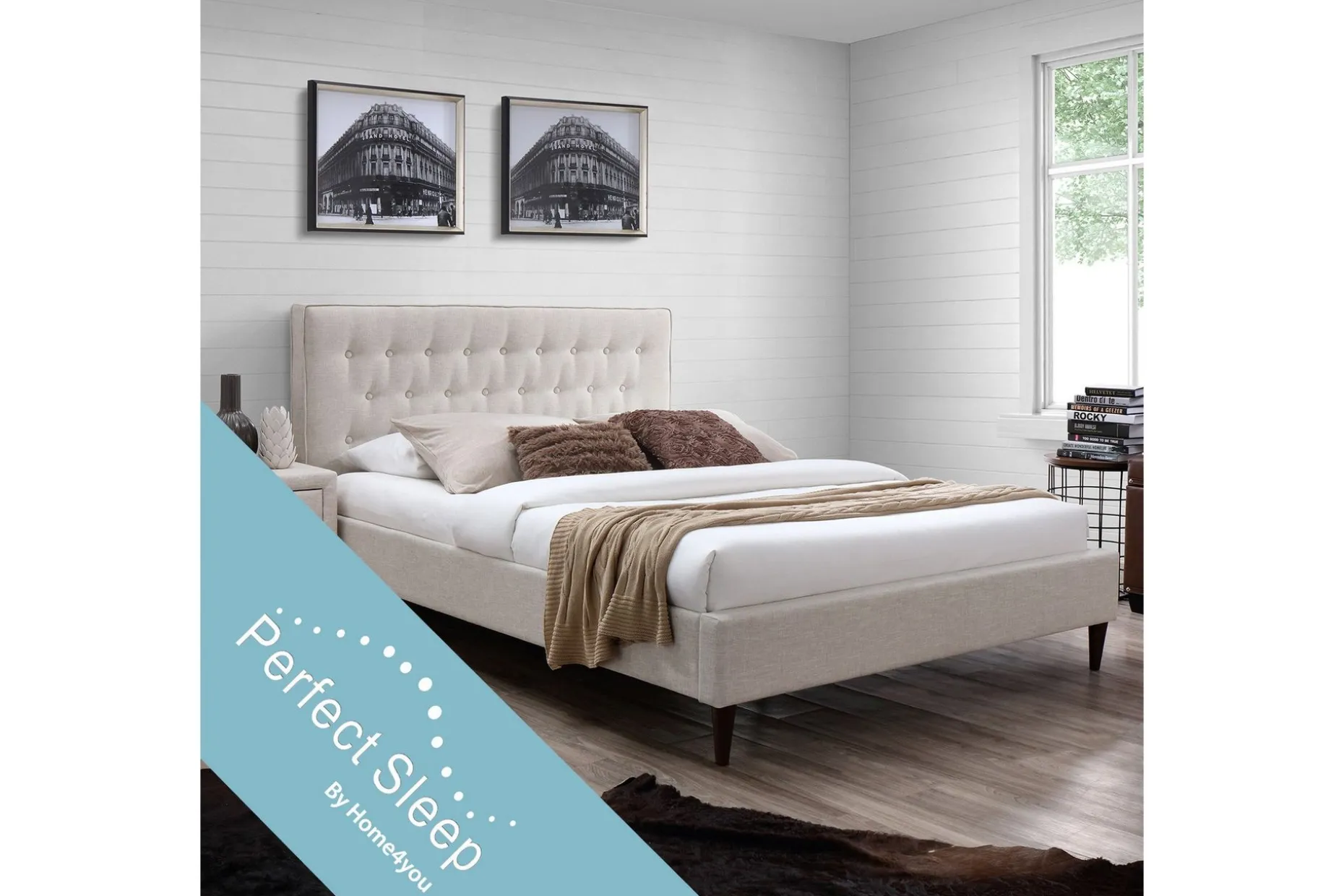 Seng EMILIA med Madrass HARMONY DELUX 160x200cm