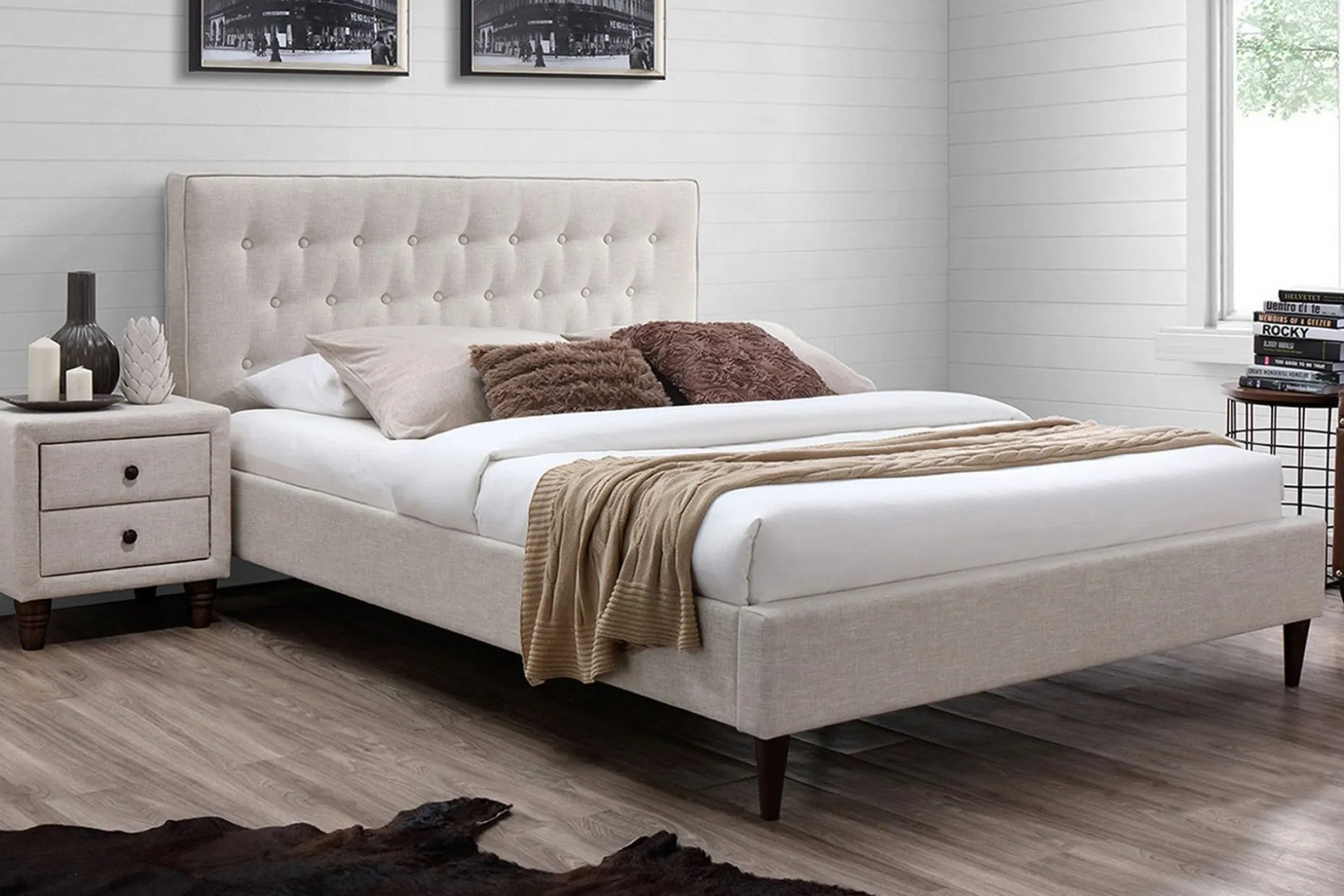 Seng EMILIA med madrass HARMONY DELUX 90x200cm