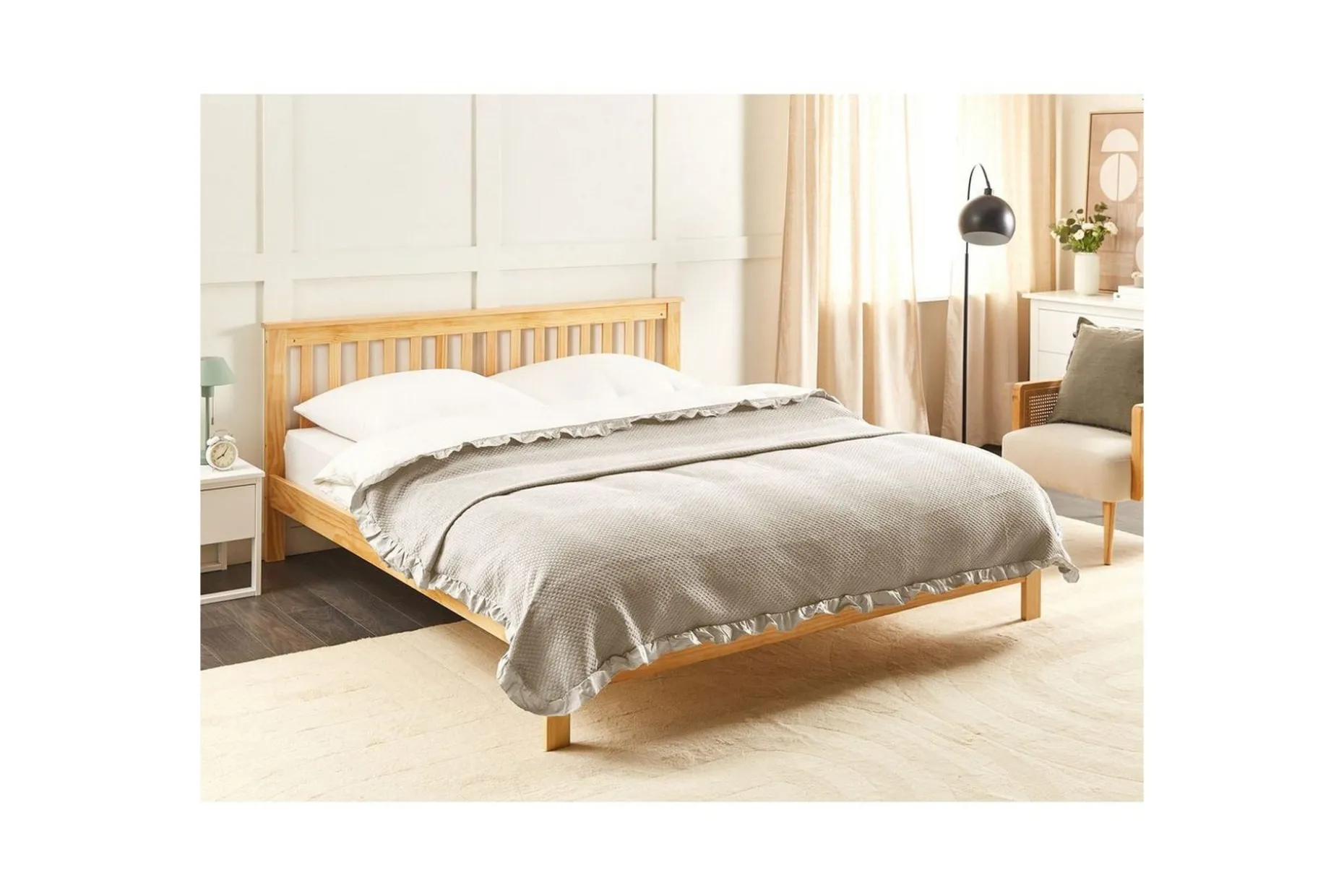 Sengeteppe Hatton Beige, 200x220 cm
