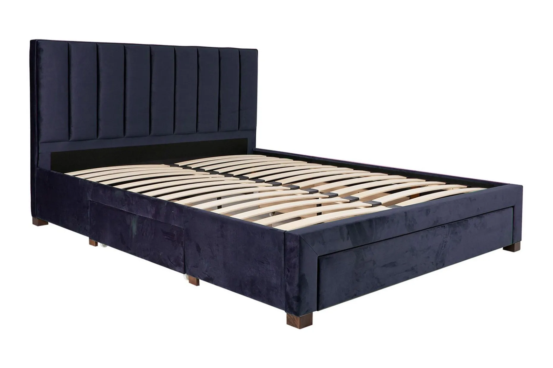 Seng GRACE med skuffer uten madrass 160x200cm Blå