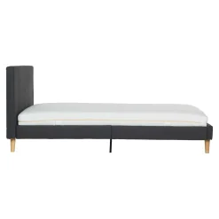 Seng HOME4YOU Juno 90x200 cm med madrass Kukka Duo 11 Zone grå