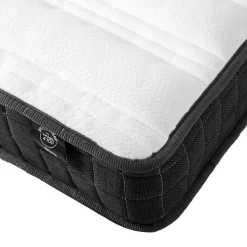 Seng HOME4YOU Oswaldo 90x200 cm med to madrasser Harmony Uno Platinum grå