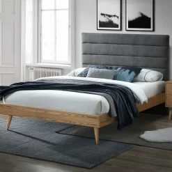 Seng HOME4YOU Roman med madrass Harmony Duo 160x200 cm Grå