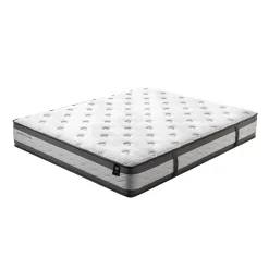 Seng HOME4YOU Sugi med madrass Harmony Duo 160x200 cm Grå