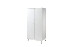 Seng med nattbord garderobe Billy Hvit