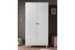 Seng med nattbord garderobe Billy Hvit