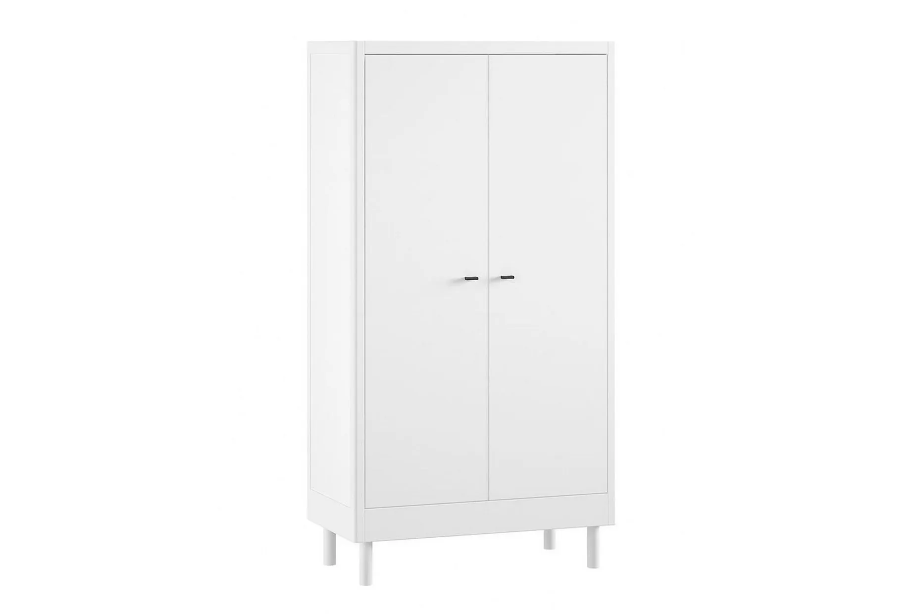 Seng med nattbord garderobe Forrest kommode med 3 skuffer Hvit Bøk