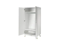 Seng med nattbord garderobe skrivebord Billy Hvit