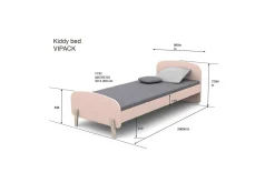Seng med skuff skrivebord Kiddy