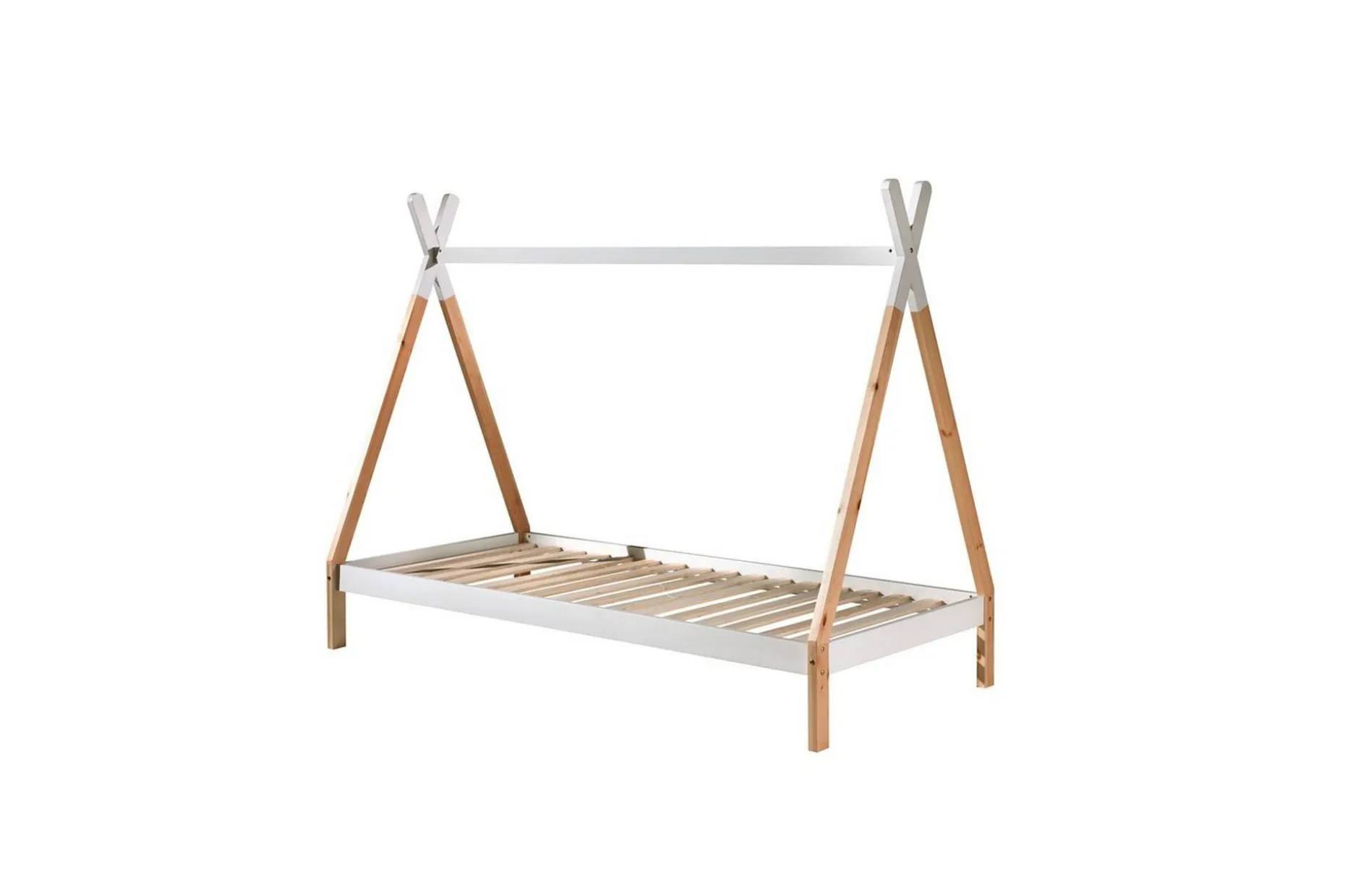 Seng med tekstiler Tipi 90x200 cm Med ben