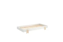 Seng Modulo med pilformede ben Hvit, 3