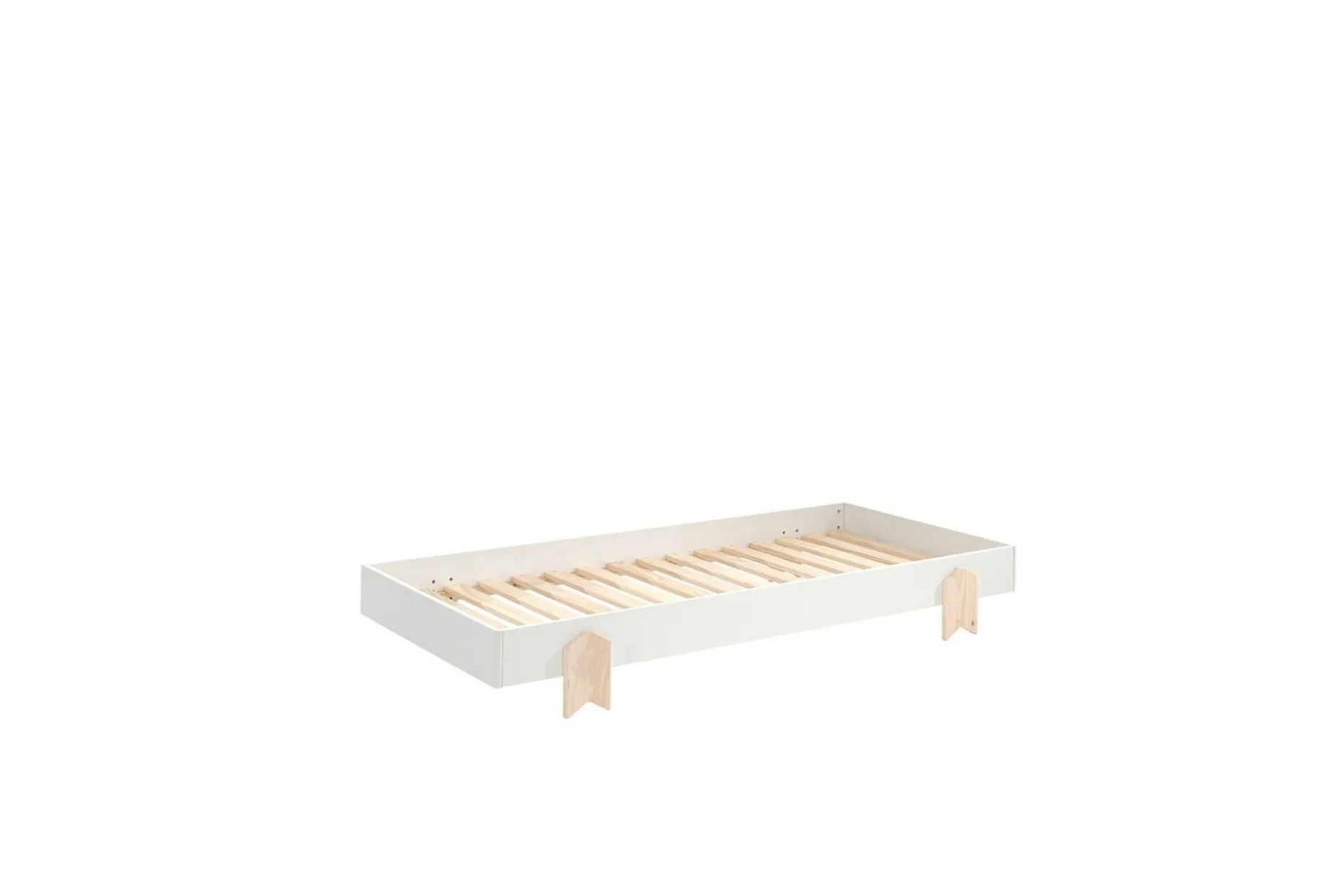 Seng Modulo med pilformede ben Hvit, 3