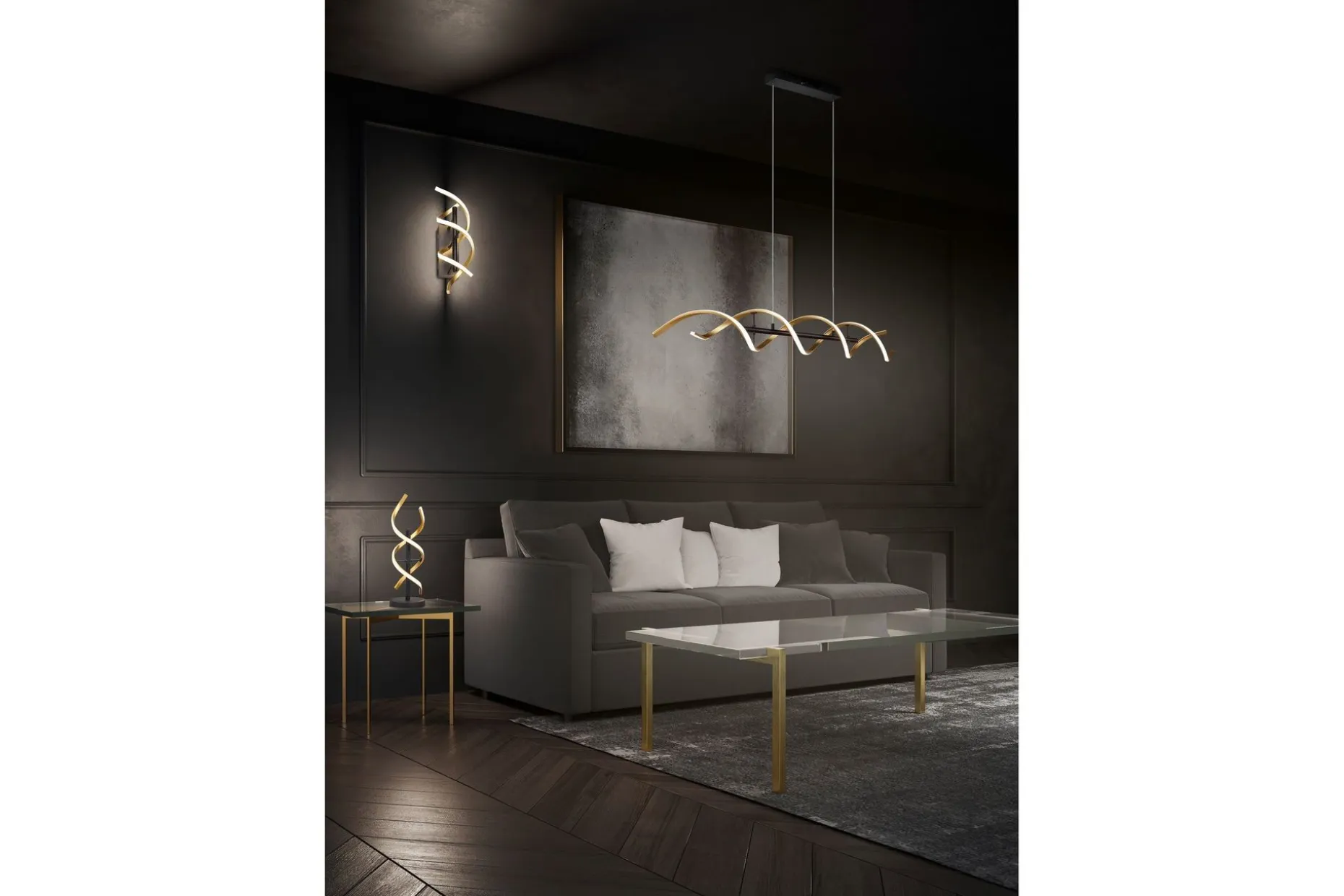 Sequence LED-Bordlampe Matt Messing/Matt Svart