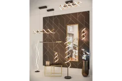 Sequence LED-Pendellampe Matt Messing/Matt Svart