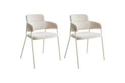 Sett med 2 spisestuestoler Paonia