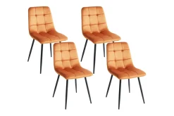 Sett med 4 spisestuestoler Powell
