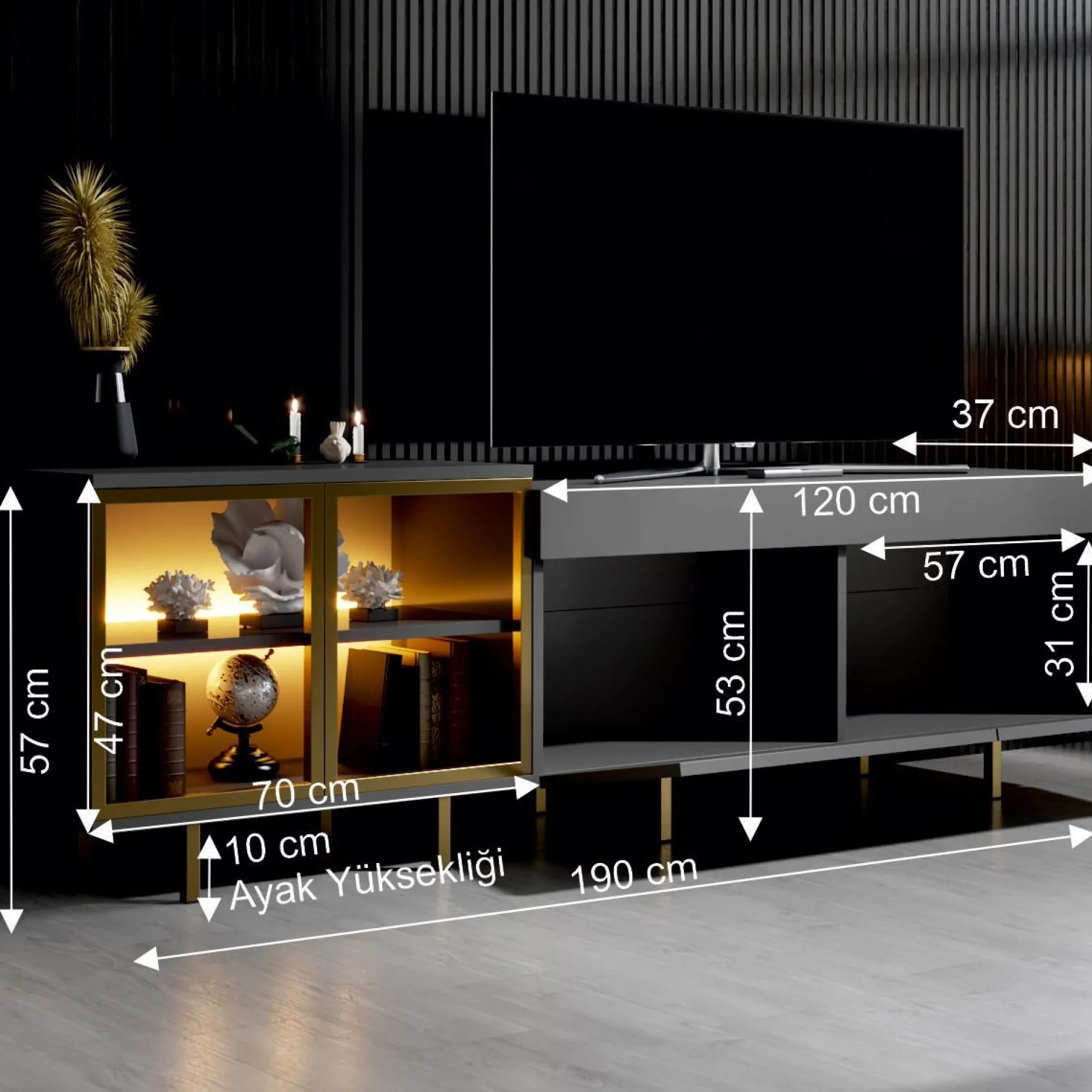 Seyring TV-benk 190 cm