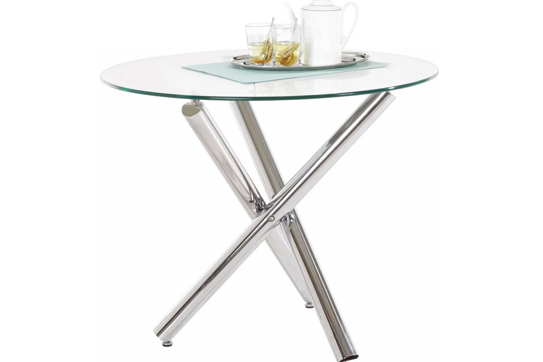 Shadi Spisebord Rundt 90 cm Glass