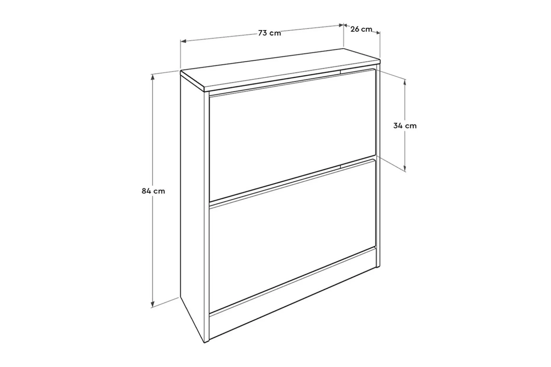 Shoe Cabinet Hvit