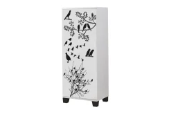 Shoe Cabinet Hvit|Svart