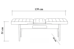 Shundrea Benk 51 cm