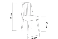 Shundrea Spisegruppe 4 deler 75 cm