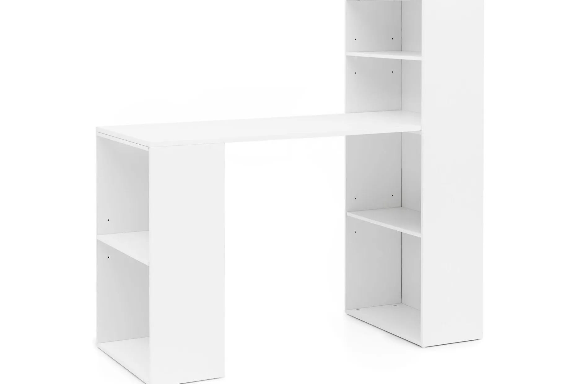 Shuping Skrivebord 120 cm med Oppbevaringshyller