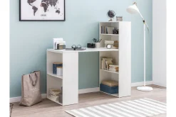 Shuping Skrivebord 120 cm med Oppbevaringshyller