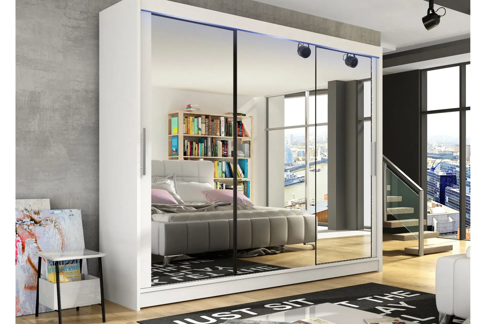 Sia Garderobe med Speil 250x215 cm