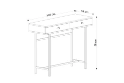Sideboard Eik|Svart