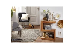 Sidebord Wohnling Heltre, S kube, landlig stil Akasie