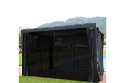 Sidevegger til Paviljong Mirador 300x400 cm 4 stk Svart