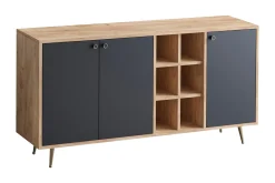 Sidobord Ek|Svart