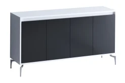 Sidobord Svart|Vit