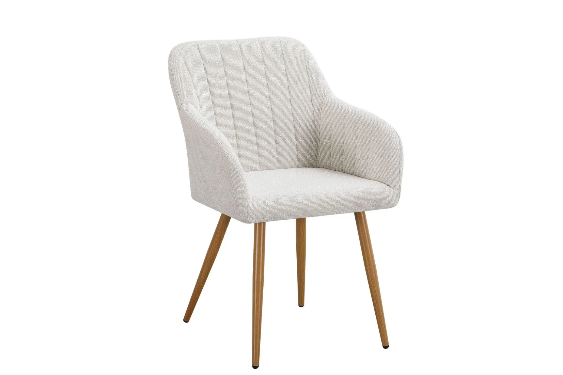 Siena spisegruppe rund 110 cm eik med 4 Filippa spisestoler