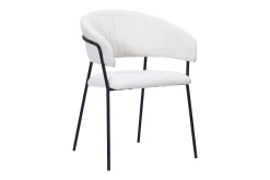 Siena spisegruppe rund 110 cm svart med 4 Karol spisestoler